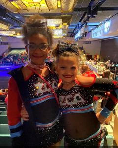 Brooke Pitre and Paisley Grace Allen participated in cheer competition this weekend in Galveston, TX. Their team brought home second place.