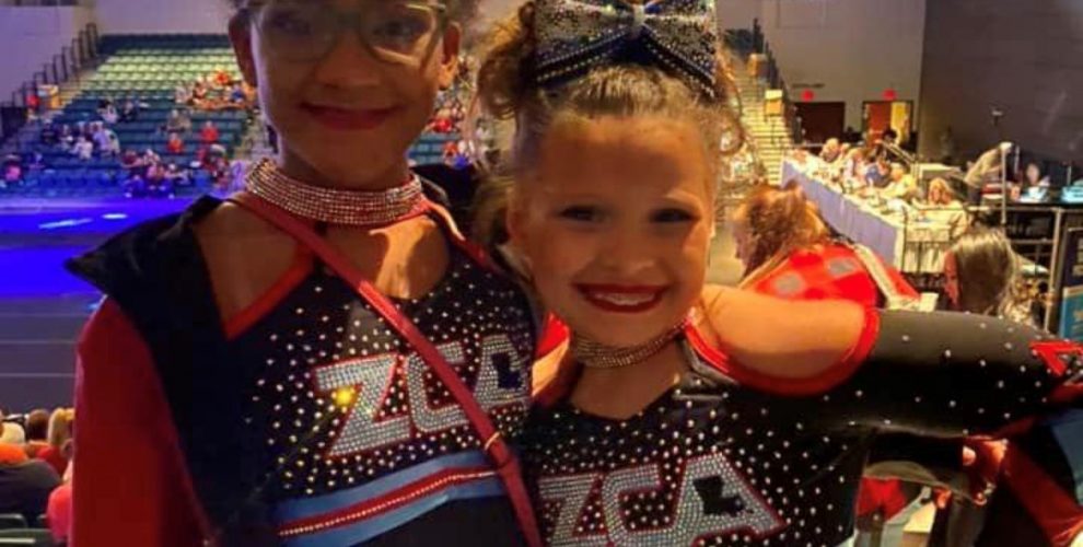 Brooke Pitre and Paisley Grace Allen participated in cheer competition this weekend in Galveston, TX. Their team brought home second place.