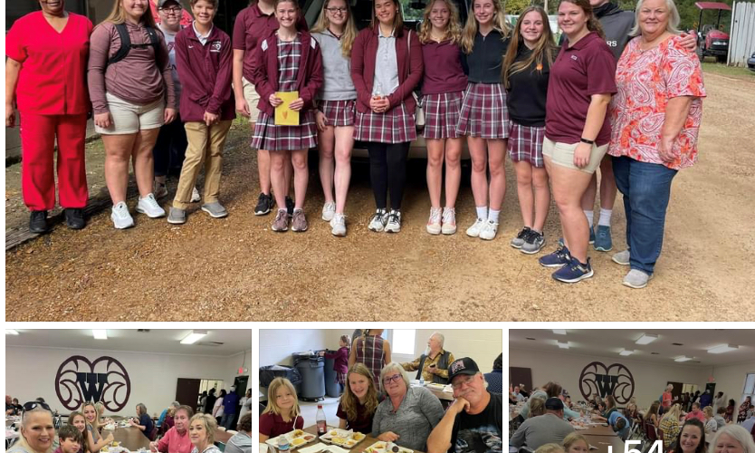 Thank you to our wonderful cafeteria staff for a delicious Thanksgiving feast! Our Student Council delivered over 75 of these meals today and we enjoyed having all the guest on campus.